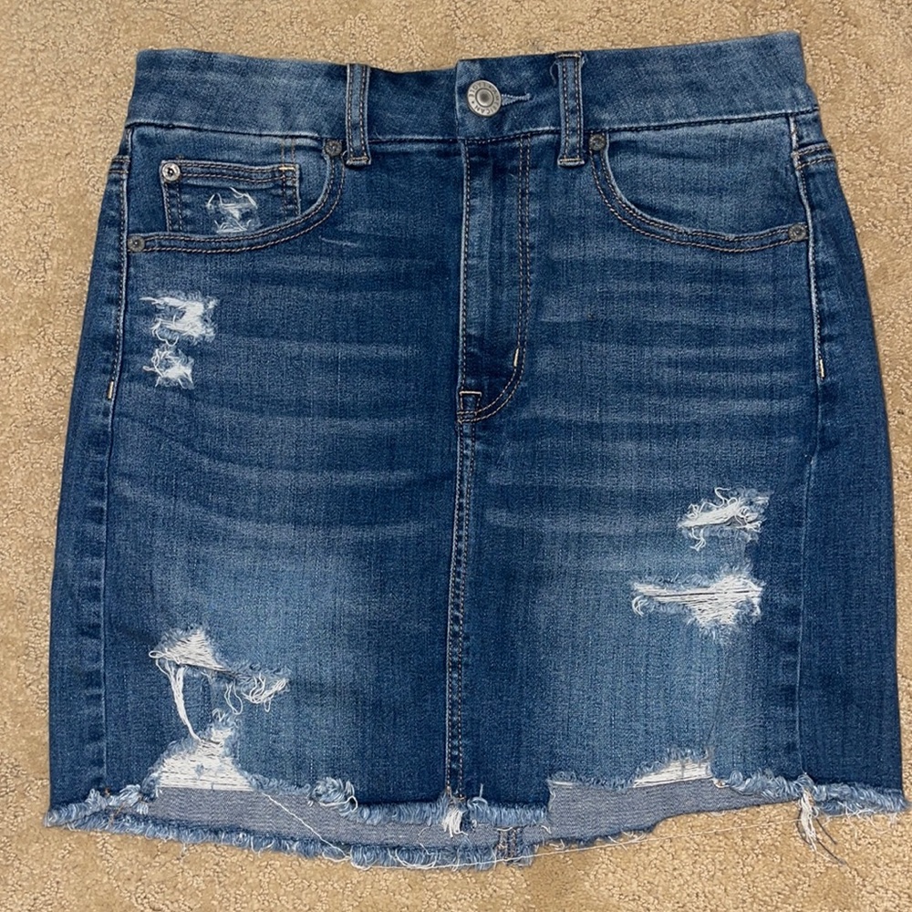 American Eagle Curvy High Rise Mini Skirt Size 6